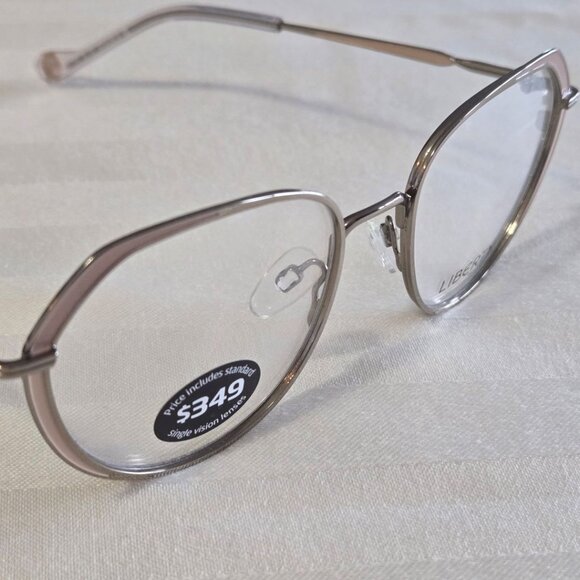 Gold metal Liberty London Women Eyeglasses Frames . LL 07 - Picture 3 of 7